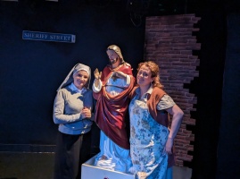 Rehearsal shot Two actresses sacred heart peter sheridan