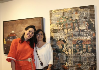 Marzieh Nazemzadeh with friend
