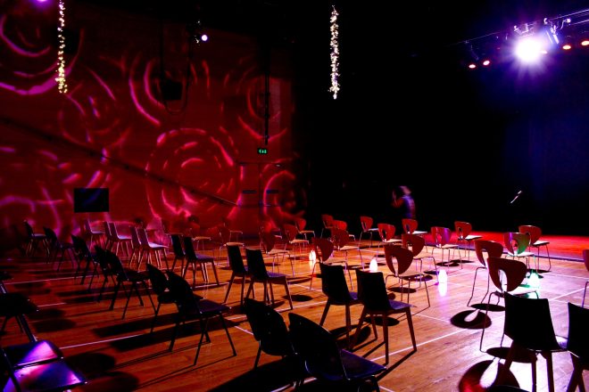 Mermaid Socially Disant Seating From Back