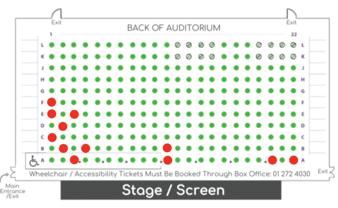 Sponsor a Seat Map March 2026